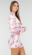 Two Piece Set met Roze Bloemenprint