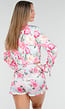 Two Piece Set met Roze Bloemenprint