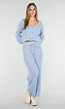 Tweedelig Gebreid Pak in Lichtblauw