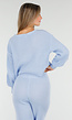 Tweedelig Gebreid Pak in Lichtblauw
