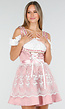 Traditionele Dirndl in Roze met Borduursel