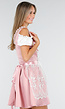 Traditionele Dirndl in Roze met Borduursel