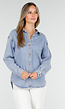 Denim Blouse met Lange Mouwen en Knopen