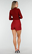Bordeauxrode Skort met Stretch en Split