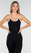 Zwarte Sportieve Top met Push Up Effect