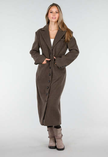 Lange Bruine Trenchcoat