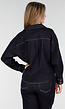 Donkerblauwe Denim Blouse met Lange Mouwen