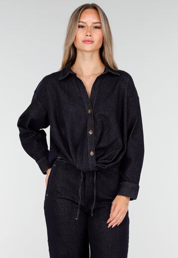 Denim Blouse met Knopen
