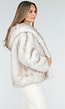 Beige Faux Fur Jas met Capuchon
