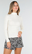 Minirok met All Over Print in Zwart en Beige