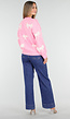Gebreide Sweater in Roze met Strikdetails