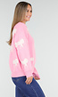 Gebreide Sweater in Roze met Strikdetails