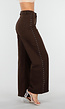Donkerbruine High Waist Wide Leg Jeans met Zilveren Studs