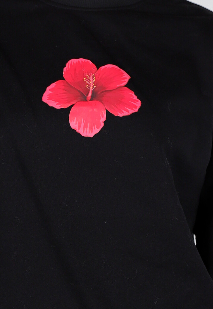 Trui met Lange Mouwen in Zwart met Stretch