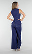 Hoge Taille Wide Leg Jeans in Blauw