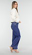 Blauwe Jeans met Stretch en Rechte Pijpen