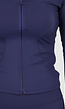 Navy  Stretch Sportset met Strakke Legging en Vestje