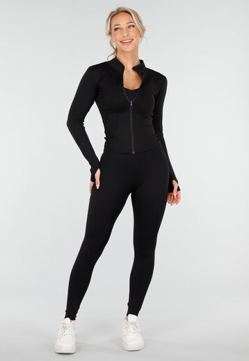 Zwarte Sportset met Sportjack