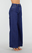 Hoge Taille Wide Leg Jeans in Blauw