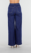 Hoge Taille Wide Leg Jeans in Blauw