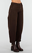 Bruine Balloon Jeans met Hoge Taille