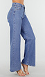 Blauwe Jeans met Stretch en Strassdetails
