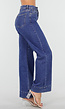Blauwe Jeans met Stretch en Rechte Pijpen