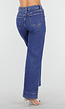 Blauwe Jeans met Stretch en Rechte Pijpen
