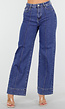 Blauwe Jeans met Stretch en Rechte Pijpen