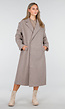 Beige Trenchcoat met Rechte Pasvorm