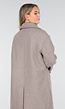 Beige Trenchcoat met Rechte Pasvorm