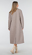 Beige Trenchcoat met Rechte Pasvorm