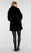 Zwarte Faux Fur Jas met Ceintuur