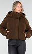 Bruine Teddy Puffer Jas