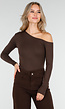 One Shoulder Stretch Top Bruin