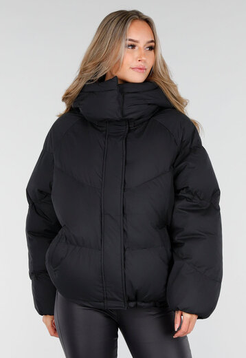 Puffer Jas Zwart