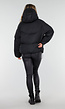 Zwarte Puffer Jas met Capuchon en Ritssluiting