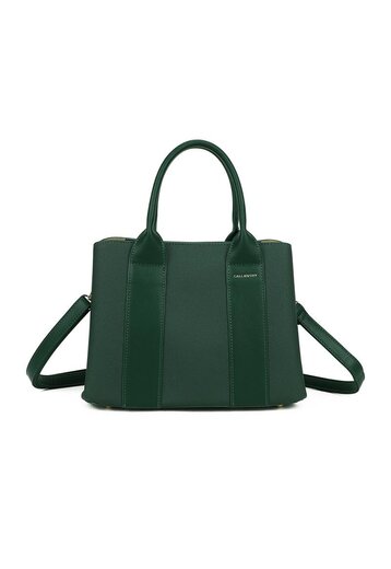 Groene Schoudertas Lederlook