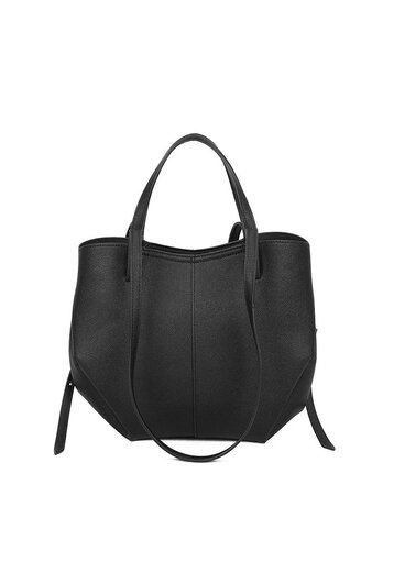 Zwarte Handtas met Hengsels
