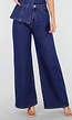 Hoge Taille Wide Leg Jeans in Blauw