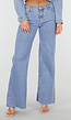 Lichtblauwe Stretch Wide Leg Jeans