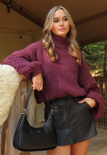 Gebreide Bordeaux Coltrui