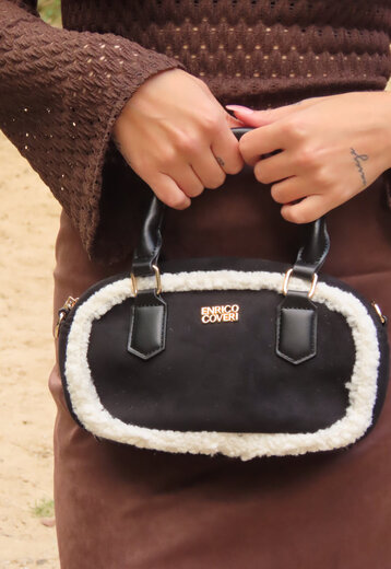 Zwarte Suède Handtas