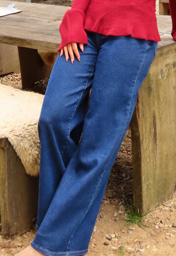 Redial Jeans  Blauwe Uitlopende  Stretch Spijkerbroek