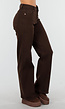 Bruine Wide leg Jeans