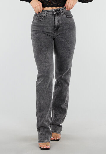 Grijze High Waist Jeans Tall