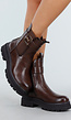 Bruine Enkelboots met Gesp