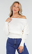 Witte One Shoulder Trui
