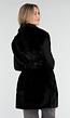 Zwarte Faux Fur Bodywarmer met Ceintuur en Kraag