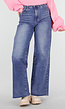 Redial Jeans  Blauwe Stretch Wide Leg Jeans